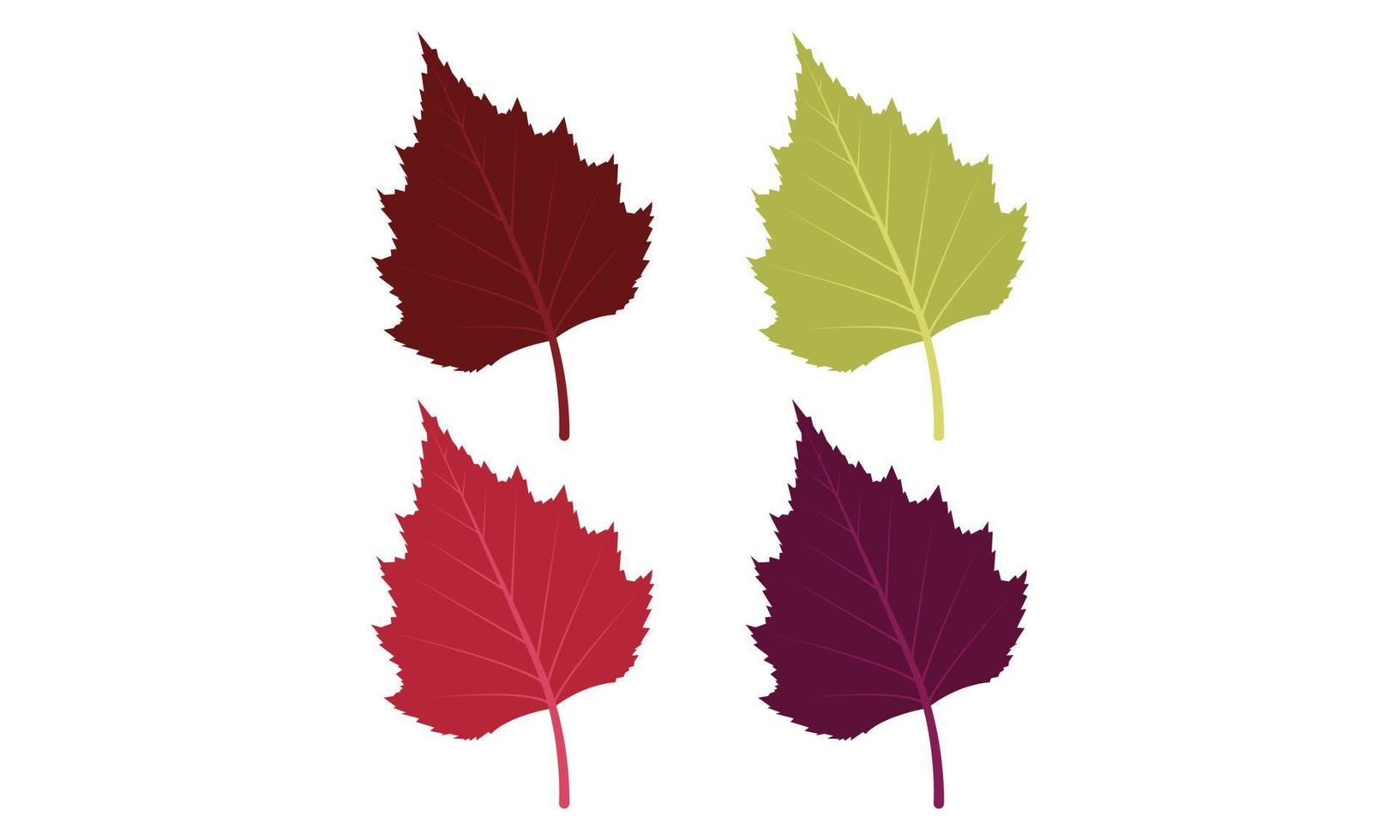 höst träd leafs linje konst, falla löv hantverk gnome design, ClipArt träd leafs illustration. vektor