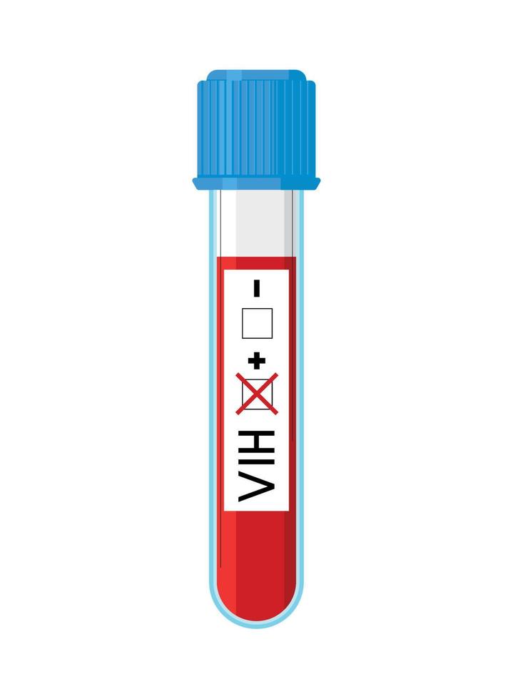 Aids Tag Blutprobe vektor