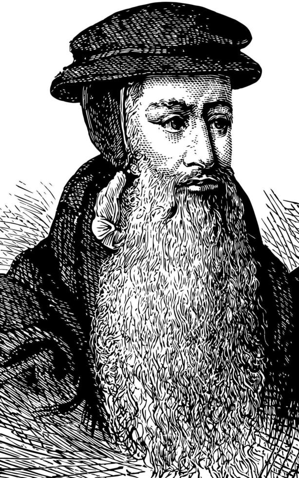 John Knox, Vintage-Illustration vektor