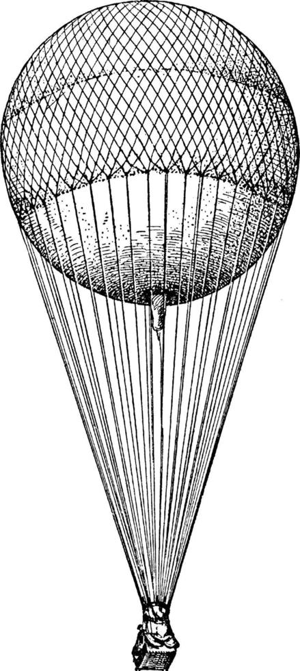 Kugelballon, Vintage-Illustration. vektor
