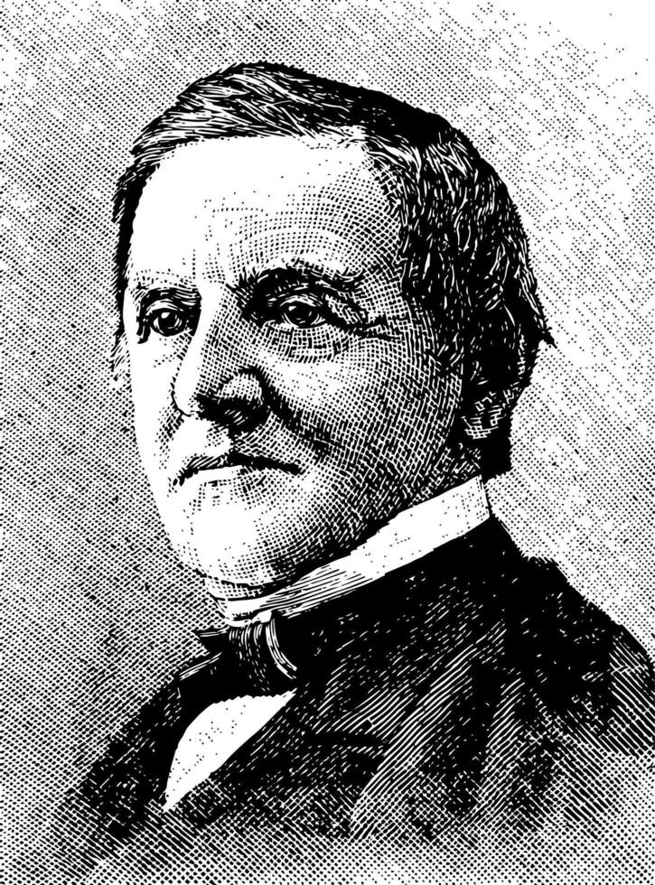 samuel j. tilden, årgång illustration vektor