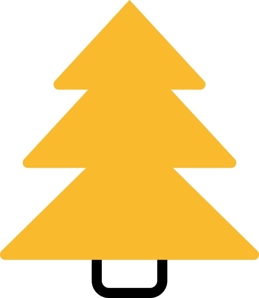 Weihnachtsbaum, Illustration, Vektor auf weißem Hintergrund.