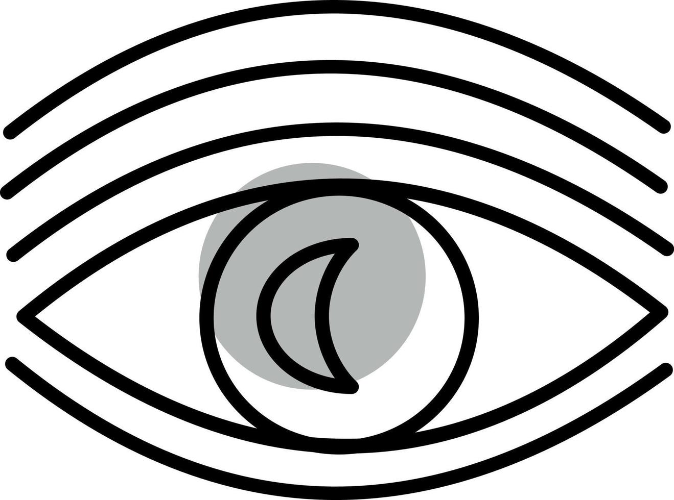 esoterisches Auge, Illustration, Vektor auf weißem Hintergrund.