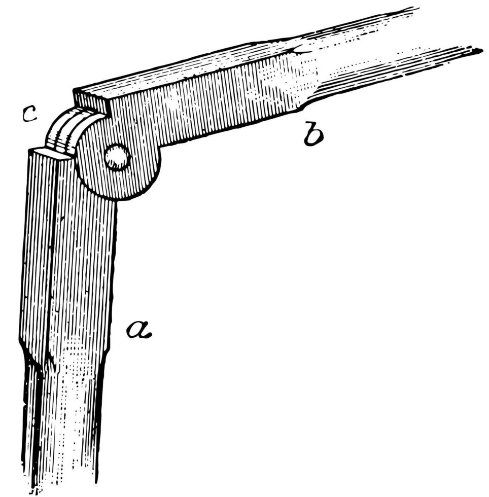 stötta gemensam, årgång illustration. vektor