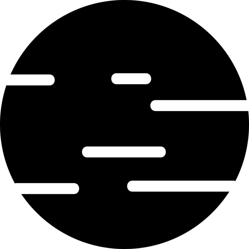 svart planet venus, illustration, vektor på vit bakgrund.