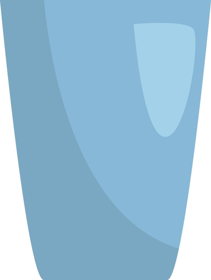 Glas für Wasser, Illustration, Vektor, auf weißem Hintergrund. vektor