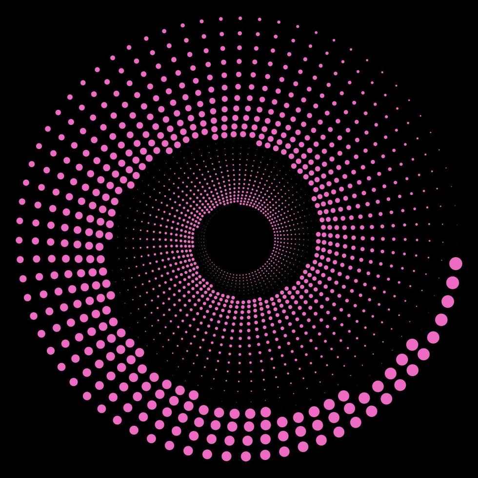 design spiral prickar bakgrund. abstrakt svartvit bakgrund. optisk konst mönster. logotyp design. vektor