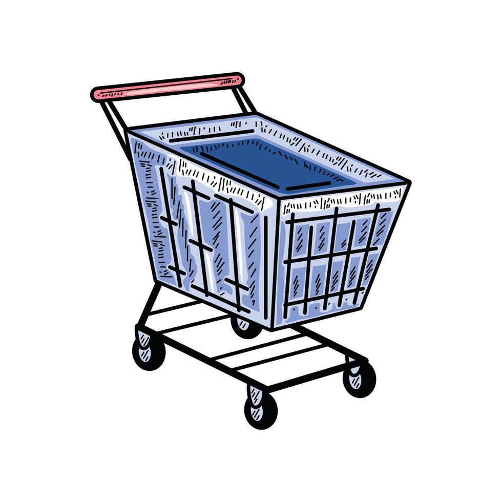 shopping cart ikon vektor