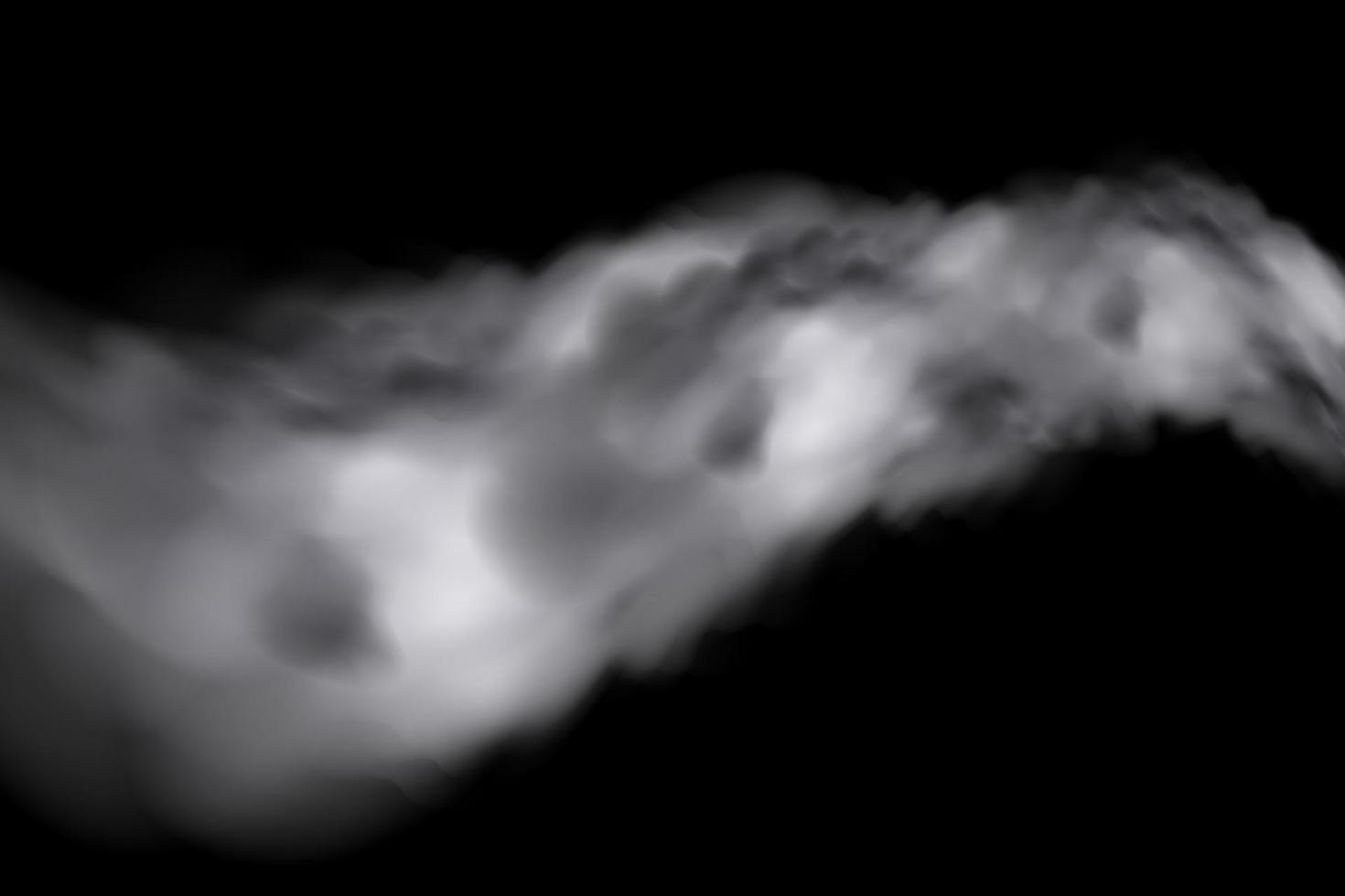 weiße vektorbewölkung, nebel oder rauch auf dunkel kariertem hintergrund. bewölkter himmel oder smog über der stadt. vektorillustration. vektor