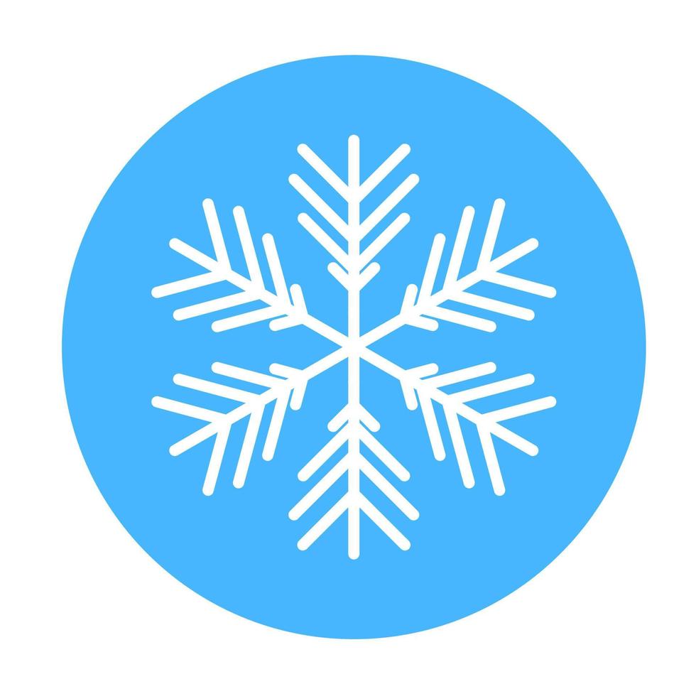 Vektor-Winter-Schneeflocke-Symbol. Illustration für das Web vektor