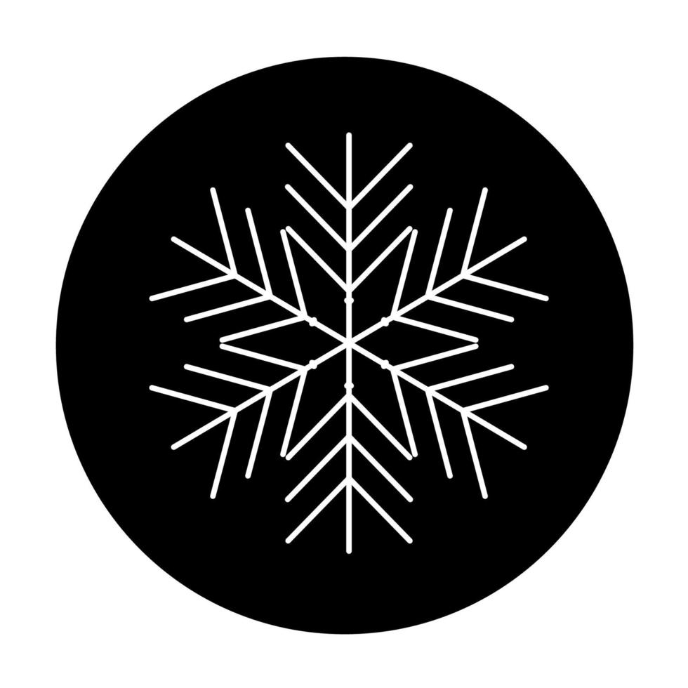 Vektor-Winter-Schneeflocke-Symbol. Illustration für das Web vektor