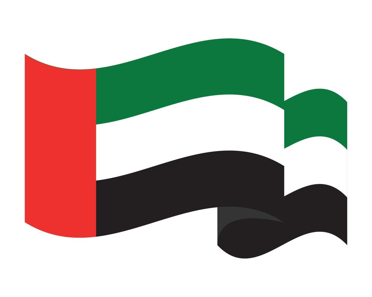 Flaggensymbol der Vereinigten Arabischen Emirate vektor