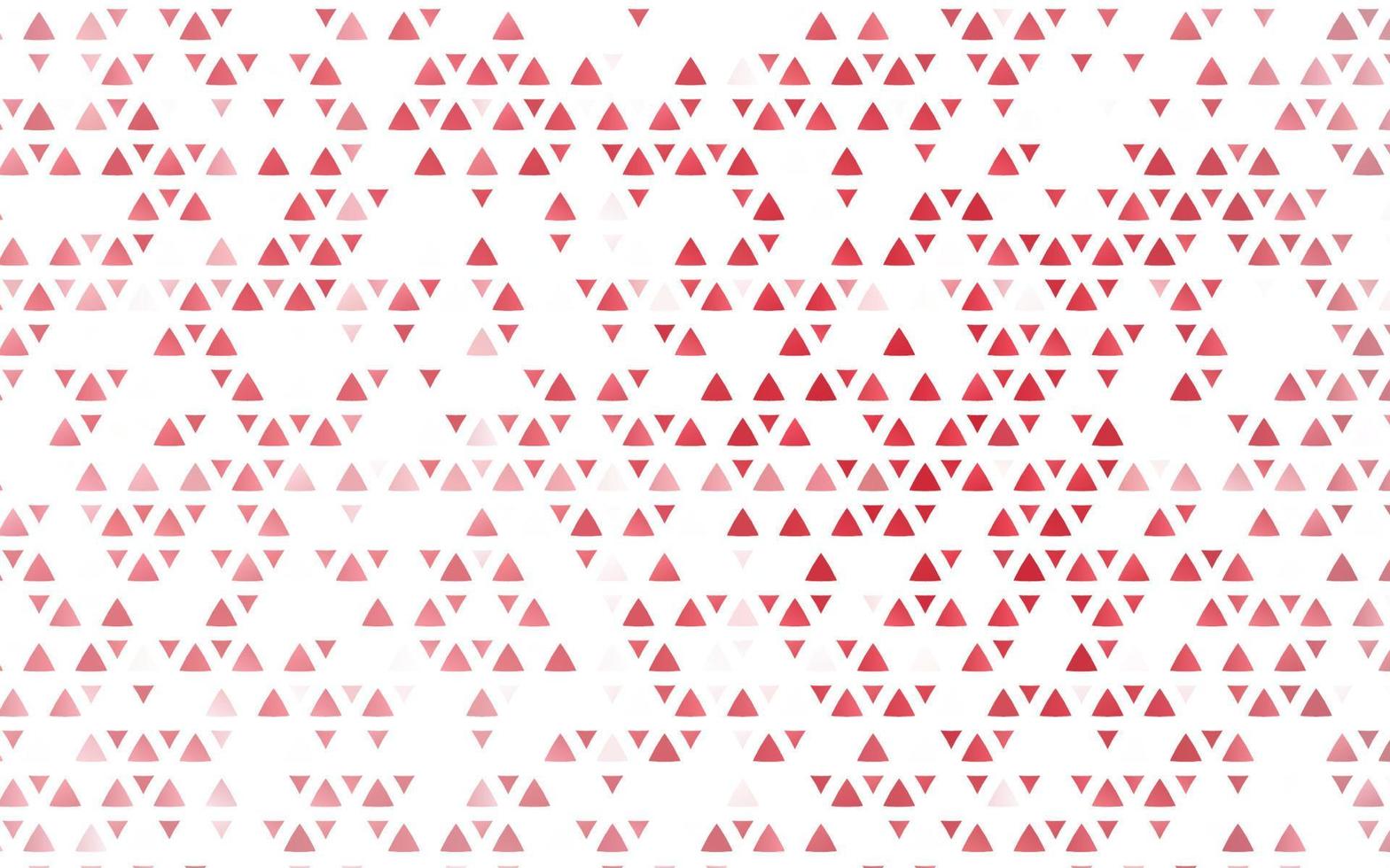 ljusröd vektor textur i triangulär stil.