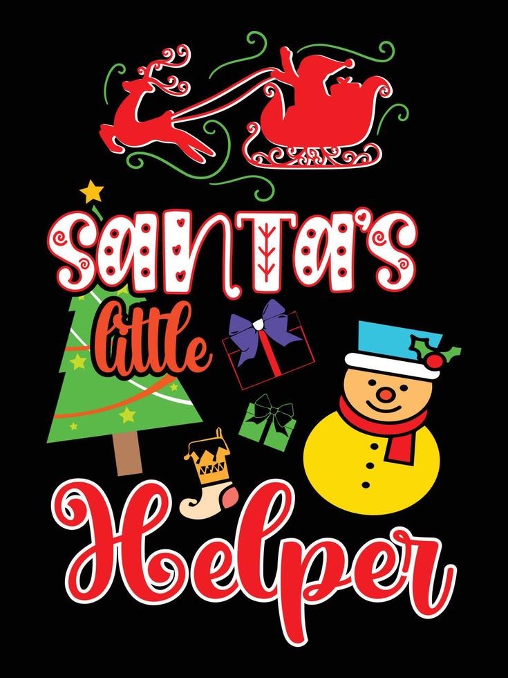 weihnachtsbeschriftung typografie bekleidung vintages weihnachtst-shirt design weihnachtswaren designs vektor