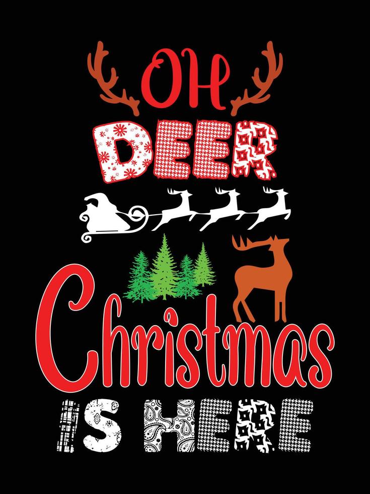 weihnachtsbeschriftung typografie bekleidung vintages weihnachtst-shirt design weihnachtswaren designs vektor