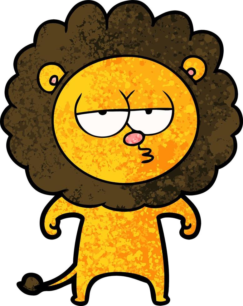 Vektor-Löwen-Charakter im Cartoon-Stil vektor