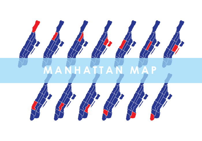 Manhattan Karta Vector