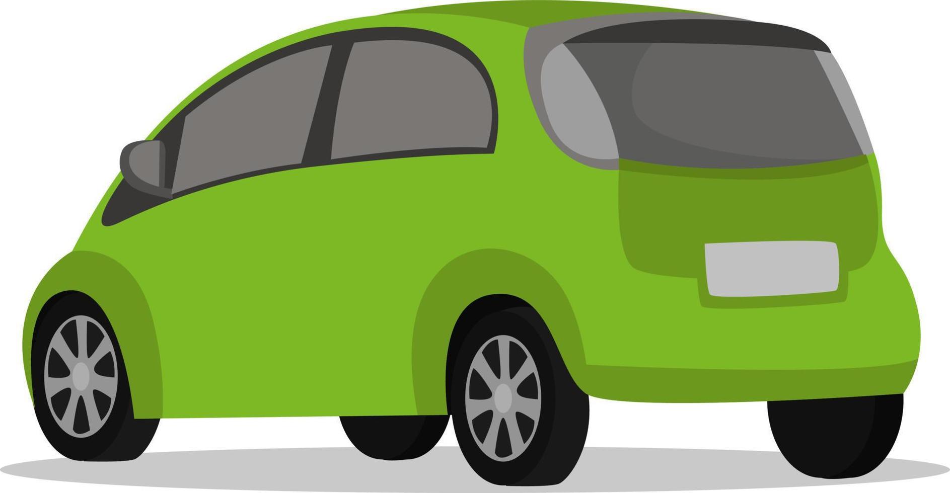 grünes Auto, Illustration, Vektor auf weißem Hintergrund