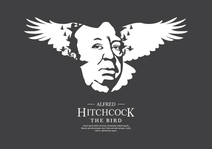 Hitchcock Bird Bakgrund vektor