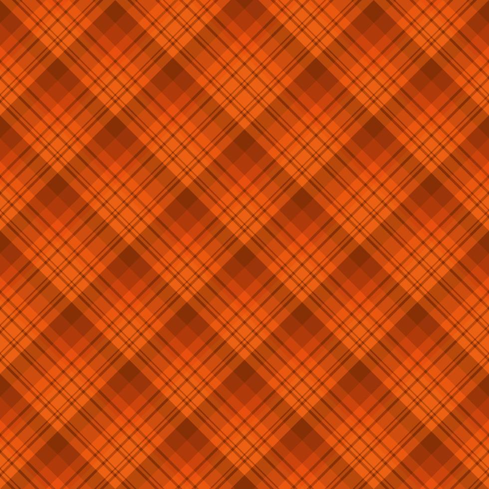 Nahtloses Muster in einfachen, gemütlichen Orange- und Brauntönen für Plaid, Stoff, Textil, Kleidung, Tischdecke und andere Dinge. Vektorbild. 2 vektor