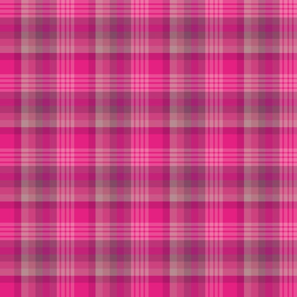 Nahtloses Muster in einfachen leuchtend rosa Farben für Plaid, Stoff, Textil, Kleidung, Tischdecke und andere Dinge. Vektorbild. vektor