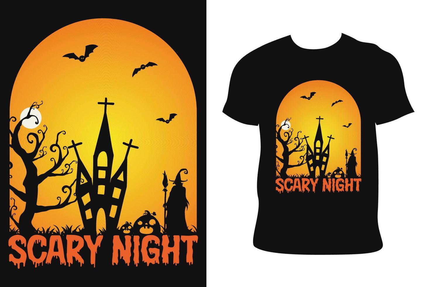 halloween t-shirt design. halloween t-shirt. halloween t-shirt fri vektor. vektor