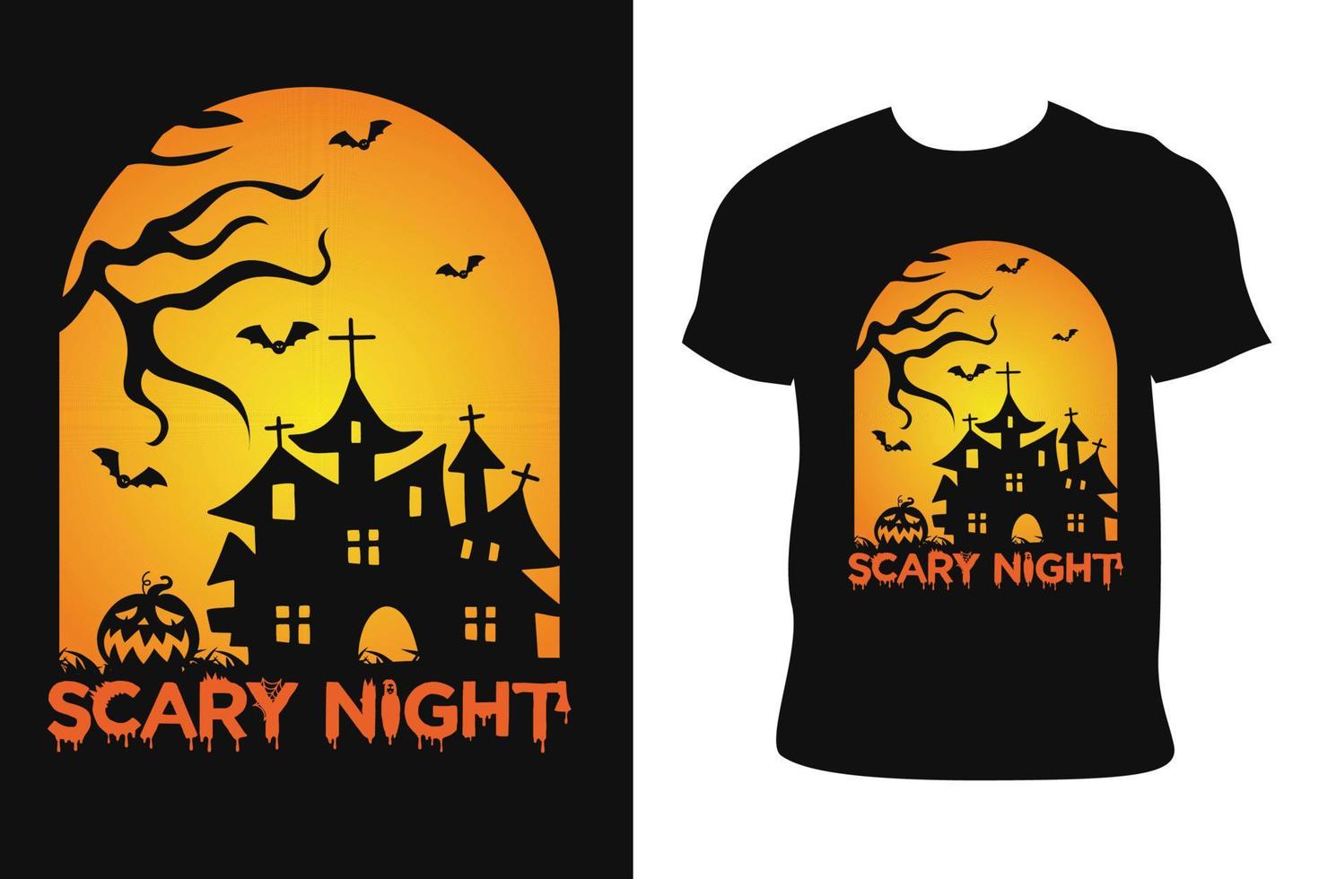 halloween t-shirt design. halloween t-shirt. halloween t-shirt fri vektor. vektor