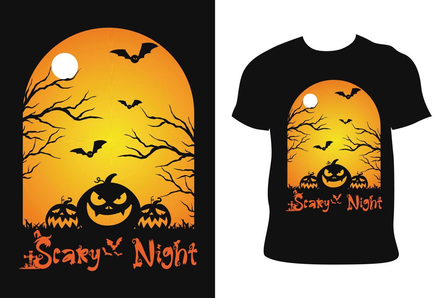 halloween t-shirt design. halloween t-shirt. halloween t-shirt fri vektor. vektor