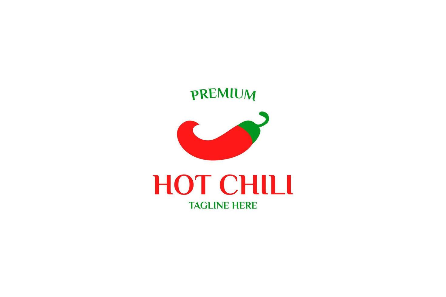 platt peppar chili logotyp design vektor illustration