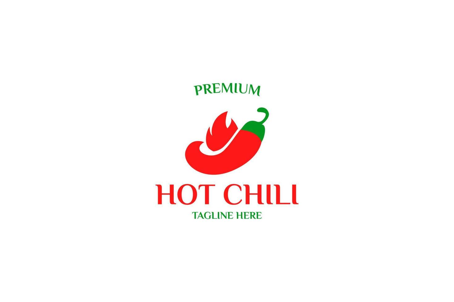 platt peppar chili logotyp design vektor illustration