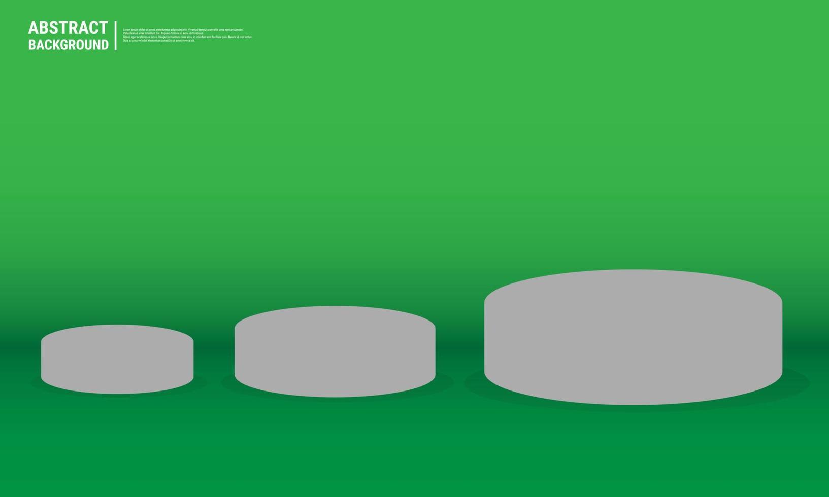 minimaler abstrakter podiumgrüner hintergrund für die produktpräsentation. 3D-Rendering. eps10-Vektor vektor