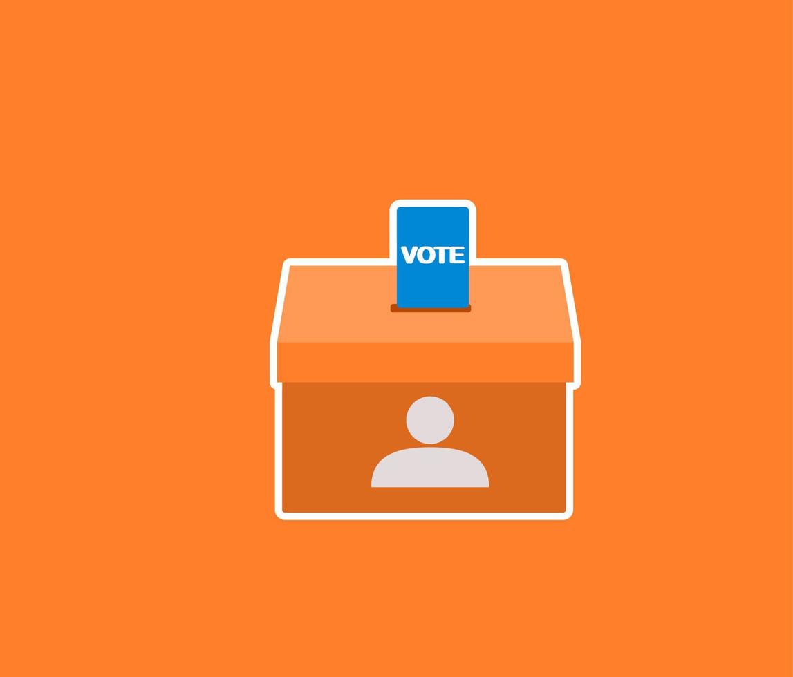 rösta valsedel låda för röstning ikon vektor