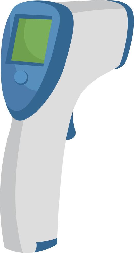 weißes Thermometer, Illustration, Vektor auf weißem Hintergrund