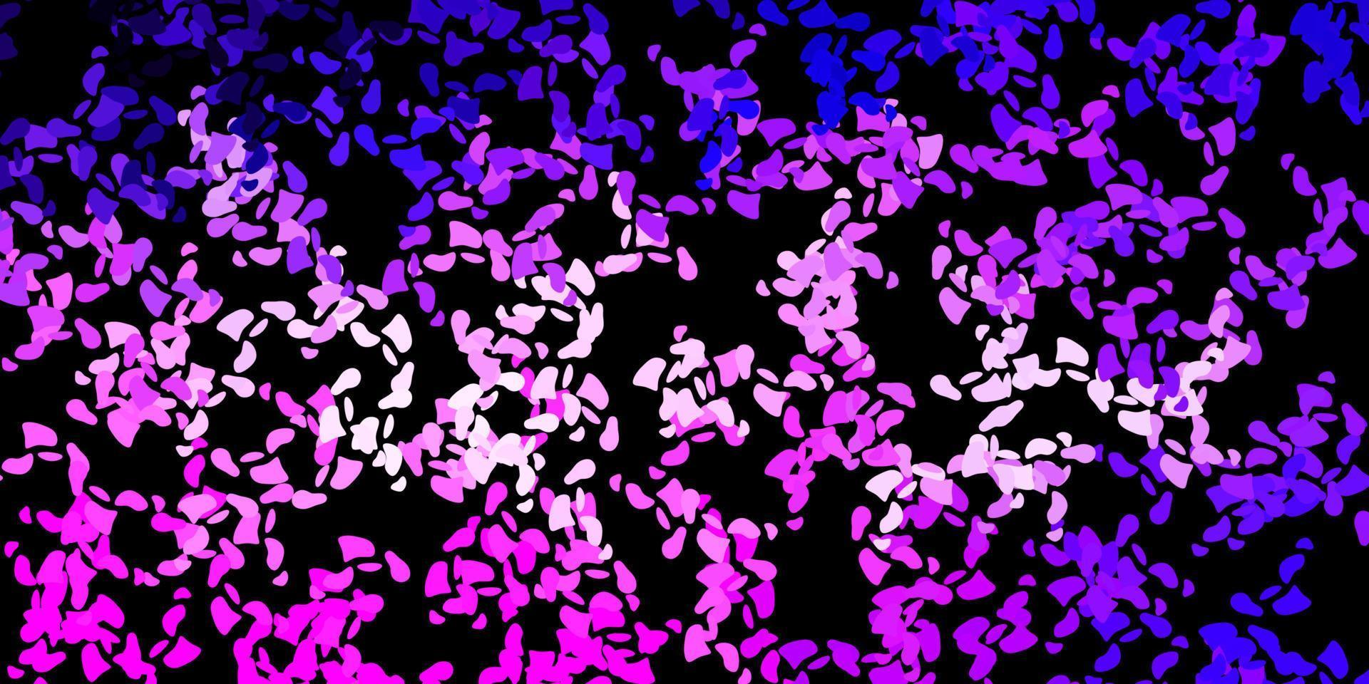 mörk lila, rosa vektor konsistens med memphis former.