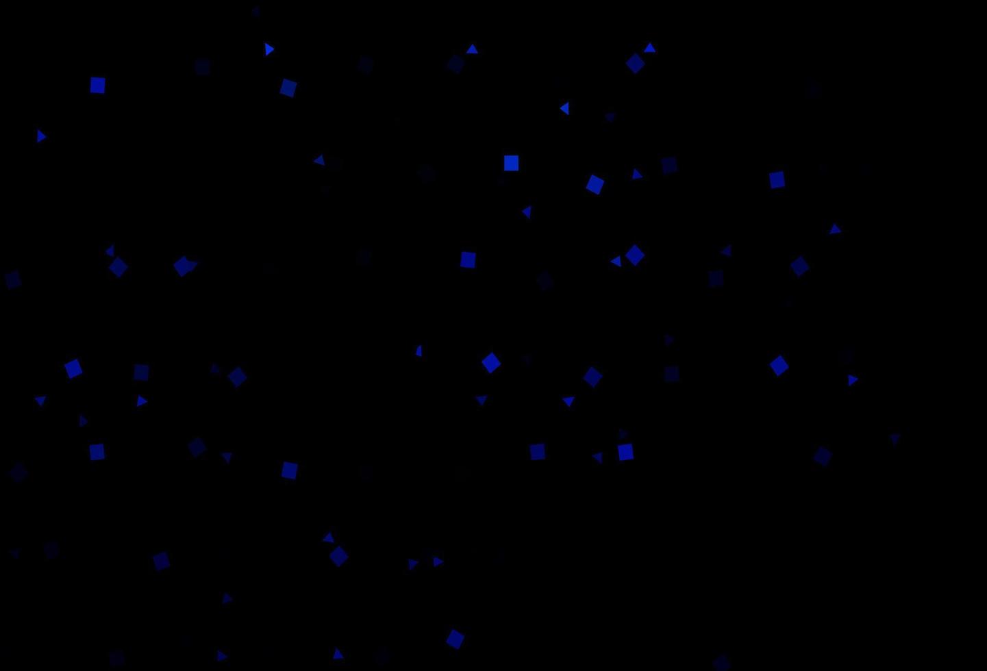 dunkelblauer Vektorhintergrund mit Linien, Kreisen, Raute. vektor