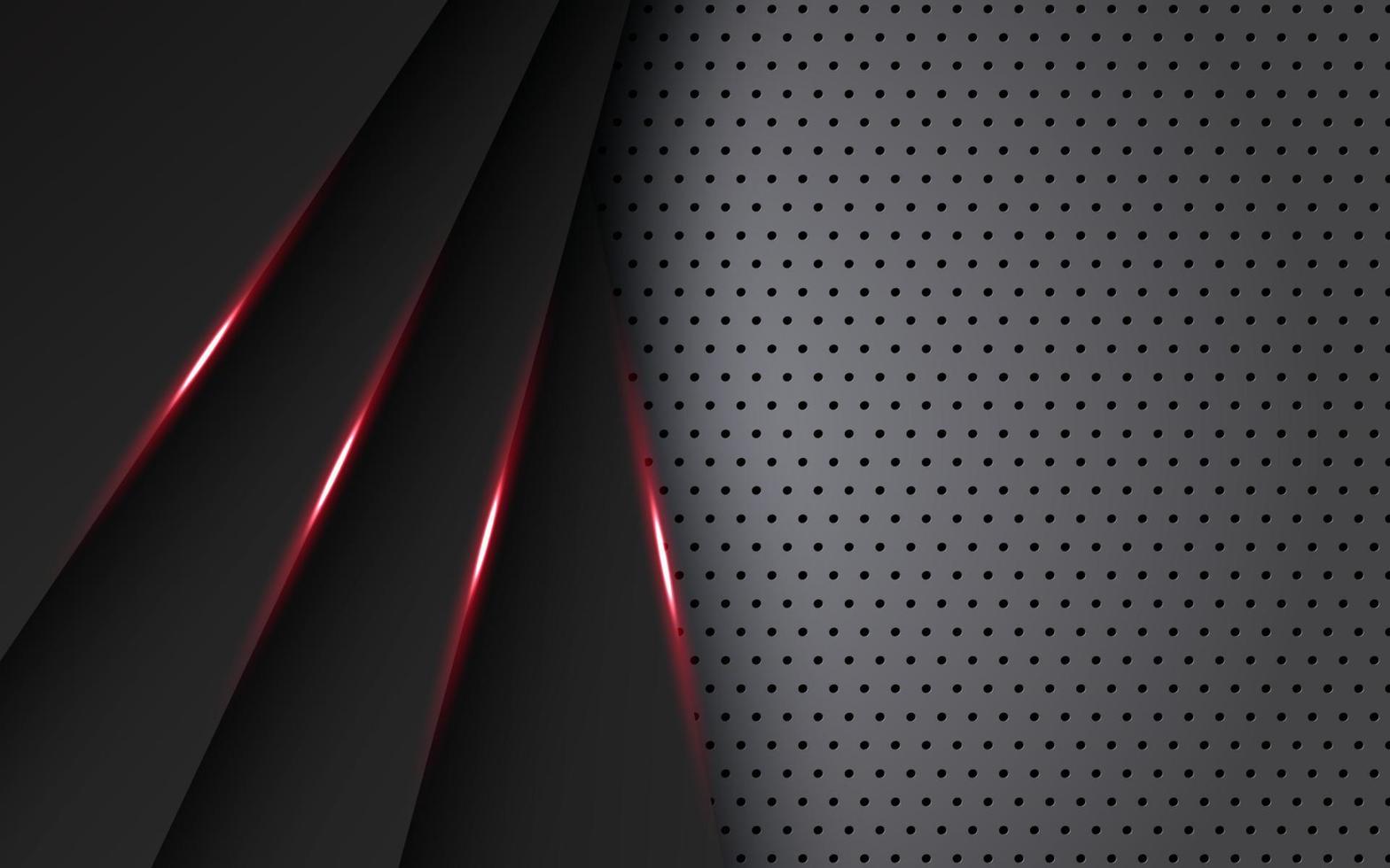 abstrakt ljus röd svart Plats ram layout design tech triangel begrepp grå silver- cirkel textur bakgrund. eps10 vektor