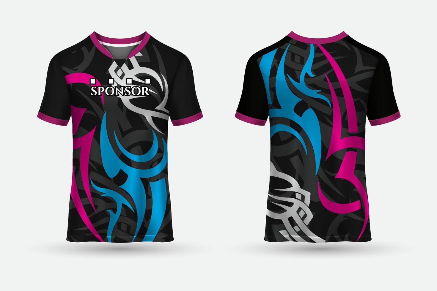 abstrakt sporter jersey design mall attrapp vektor