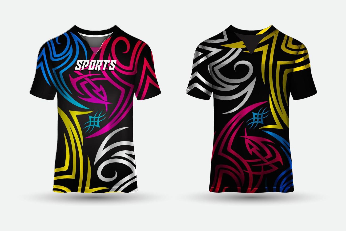 ny modern sporter jersey design bakgrund vektor