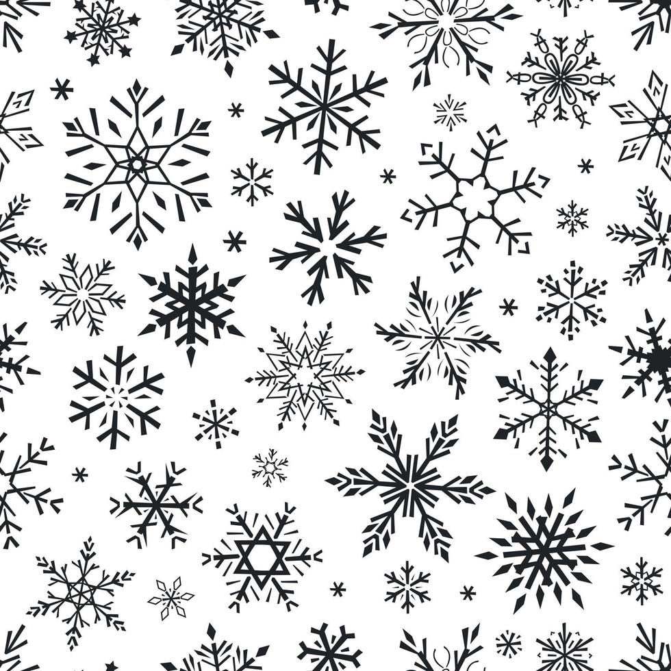 sömlös vektor mönster med snöflingor. för tyger, omslag papper, bakgrundsbilder.