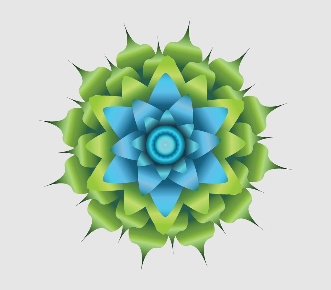 Mandala-Blumenmuster-Designvektor vektor