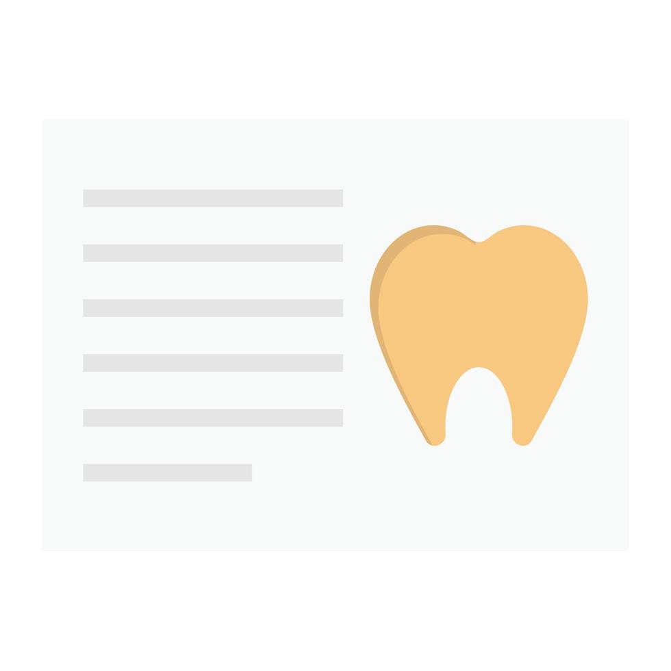 dental Rapportera vektor illustration på en bakgrund.premium kvalitet symbols.vector ikoner för begrepp och grafisk design.