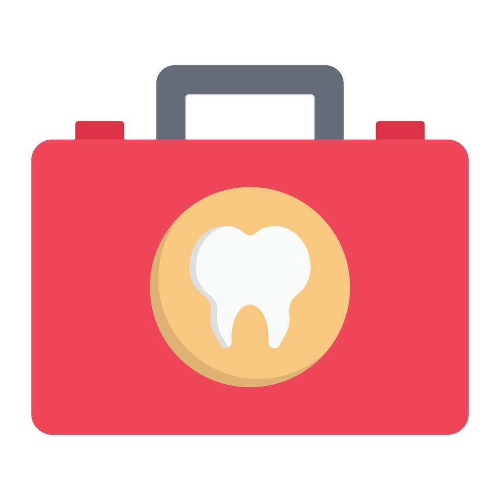 dental väska vektor illustration på en bakgrund.premium kvalitet symbols.vector ikoner för begrepp och grafisk design.