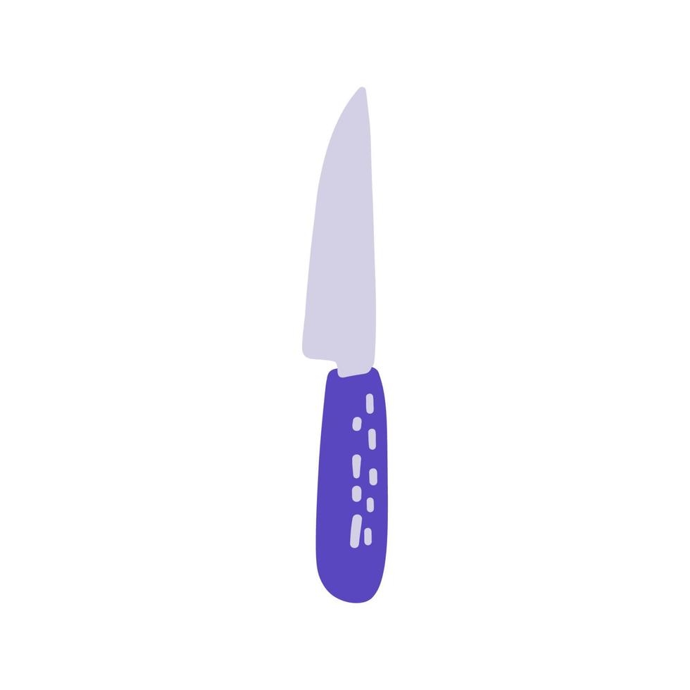 tecknad serie design element. hand dragen kök kniv vektor
