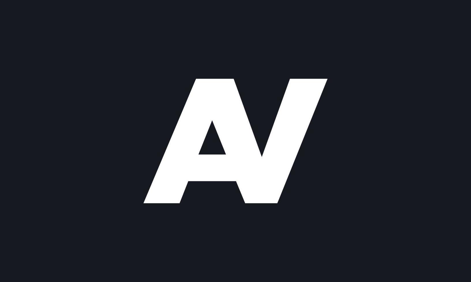 brev AV logotyp design vektor proffs vektor