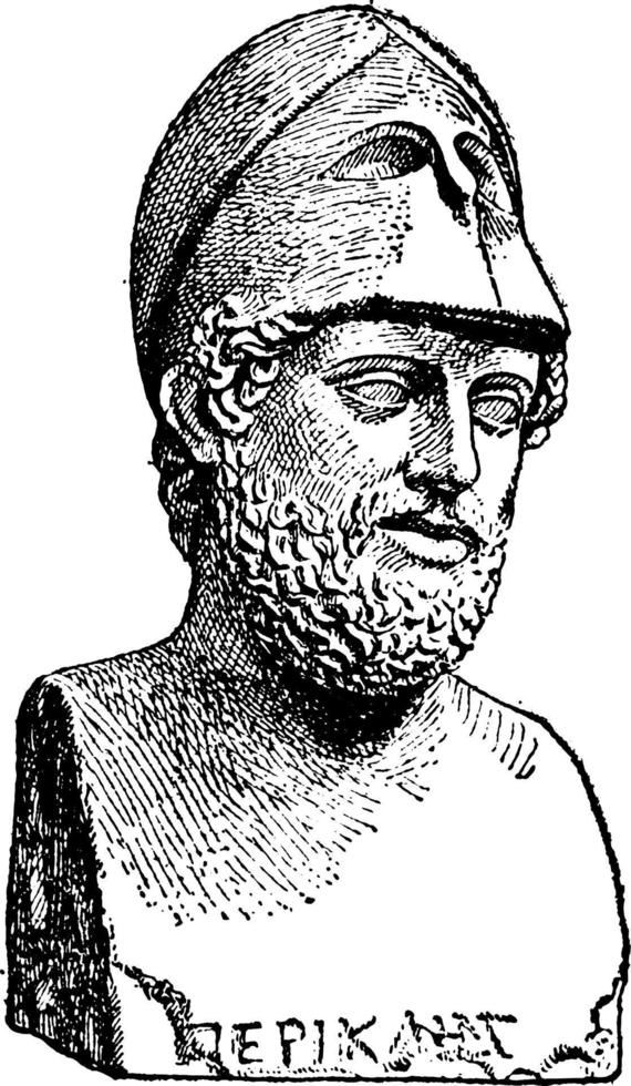 Perikles, Vintage Illustration vektor
