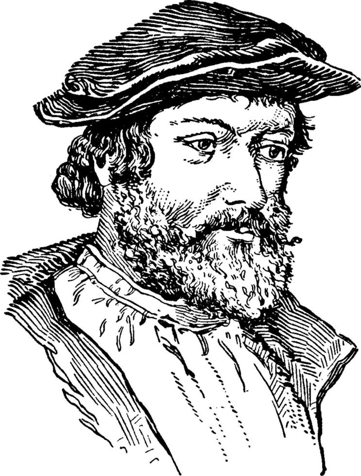 Hans Holbein, Vintage-Illustration vektor