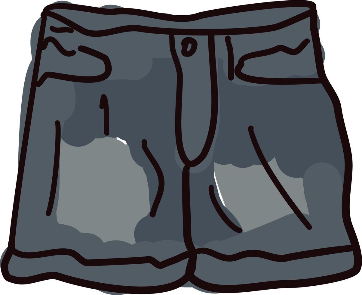 kort shorts, illustration, vektor på vit bakgrund.