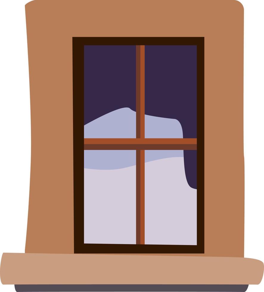 Fenster, Illustration, Vektor auf weißem Hintergrund.