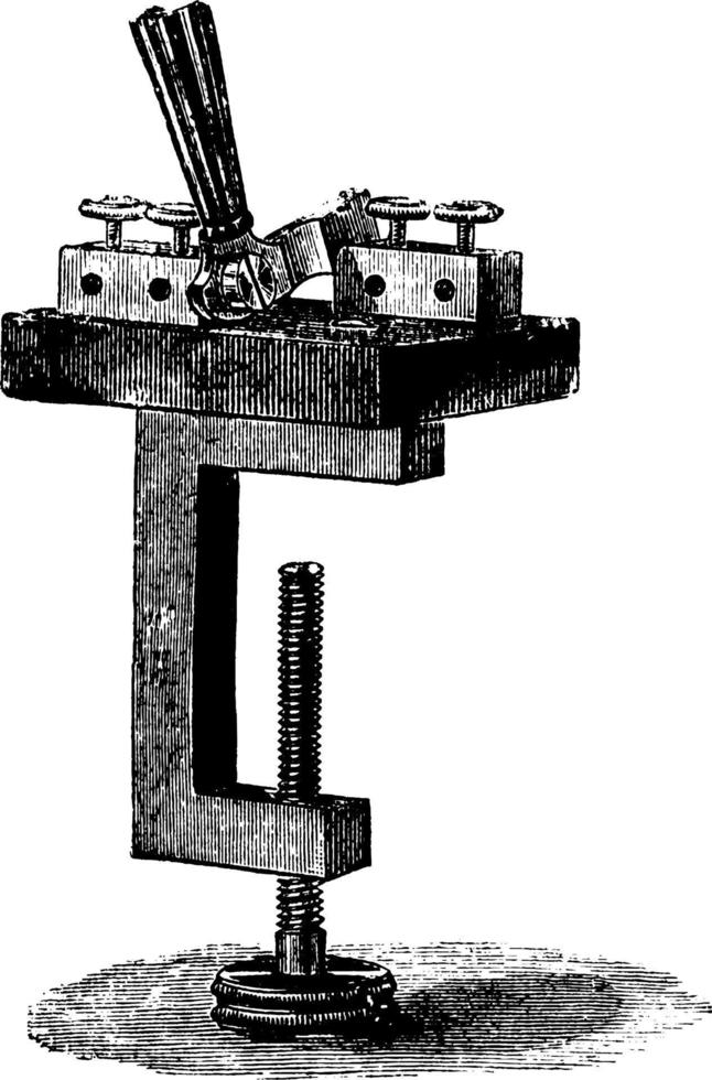 du bois-reymonds schlüssel, vintage illustration. vektor