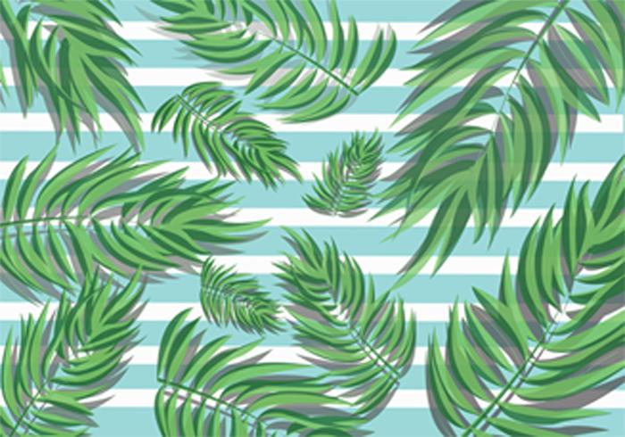 Tropiska palmblad vektor